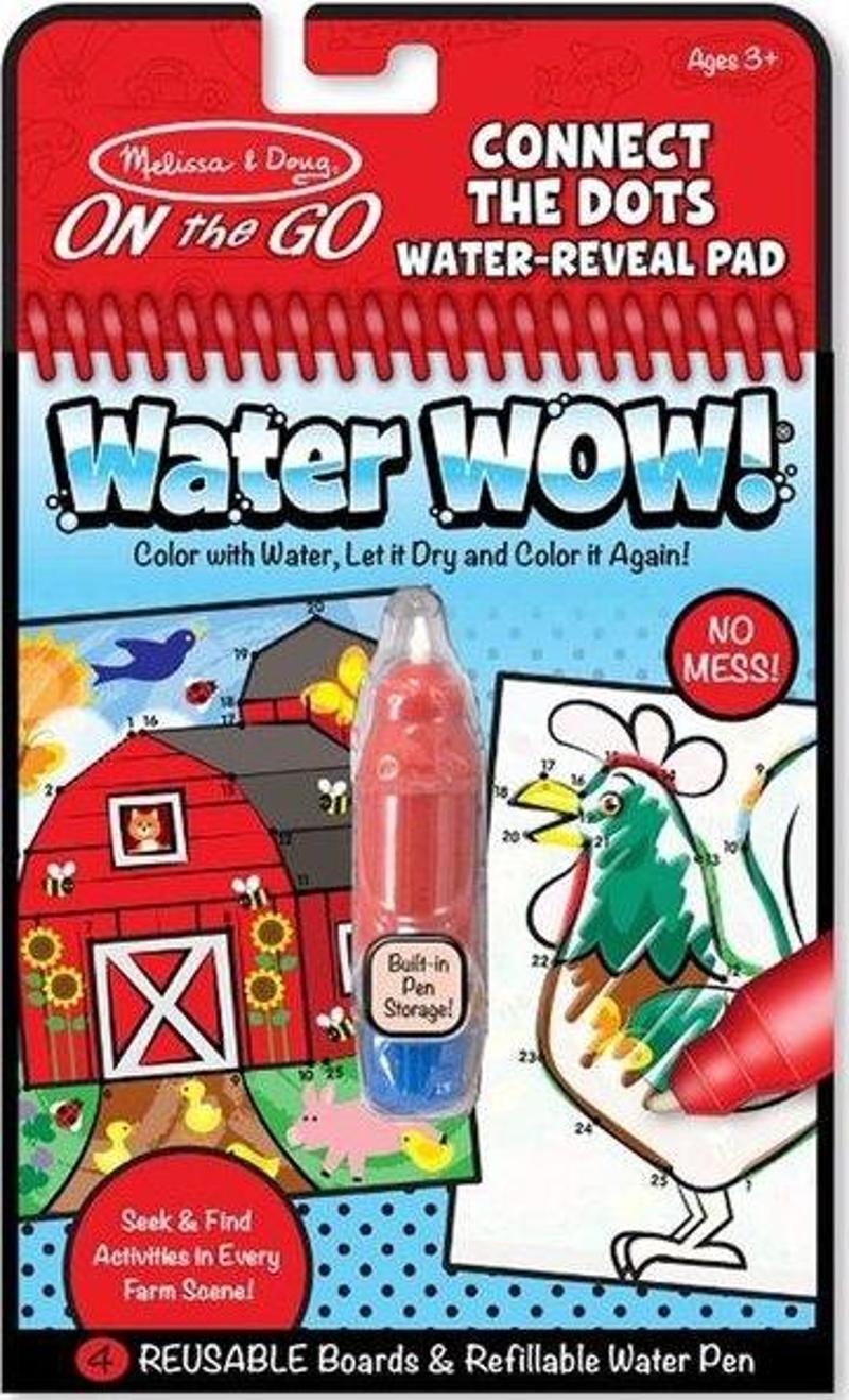 Water Wow! Su İle Boyama Kitabı - Çiftlik - Noktaları Birleştir