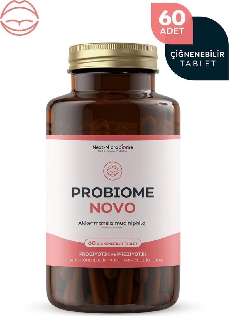 Probiome-Novo Akkermansia Muciniphila Içeren Çiğneme Tablet (60 Tablet)