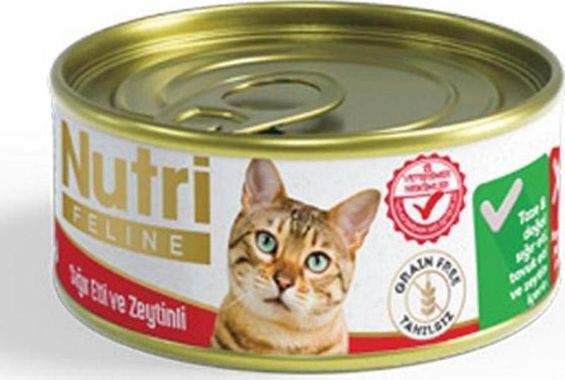 85Gr Sığır Etli Zeytinli 1Adet Yaş Kedi Maması