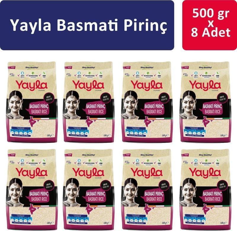 Basmati Pirinç 500 gr x 8 Adet