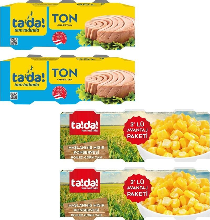 Ton Balığı 3x75 gr + Mısır Konservesi 3x200 gr 4 lü Set