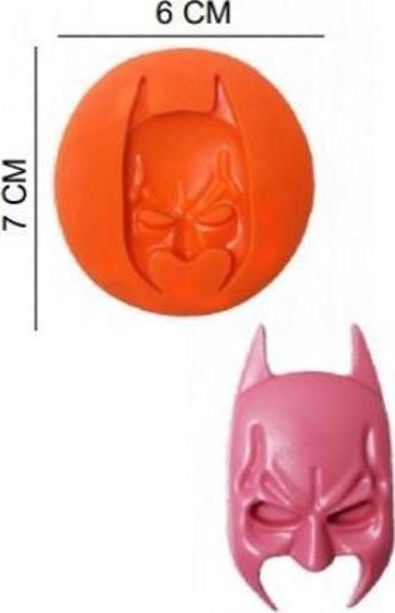 ŞEKER HAMUR KALIBI SİLİKON BATMAN MASKE 6*7 CM