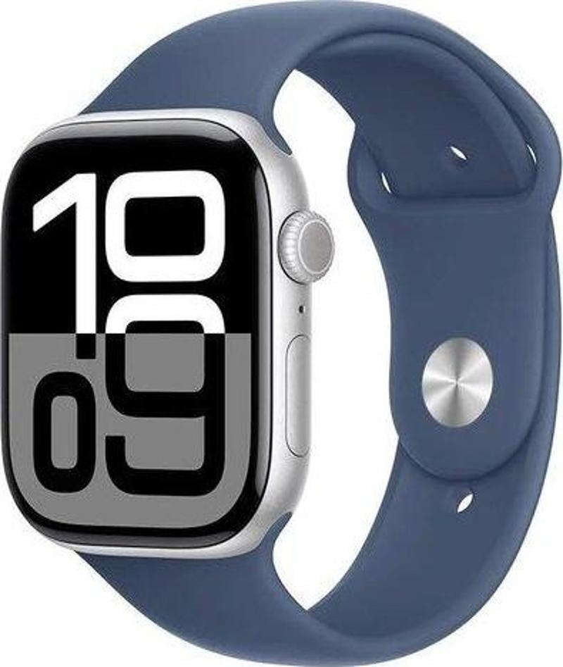 Watch Series 10 GPS 46mm Aluminium Case with Denim Sport Band - S/M