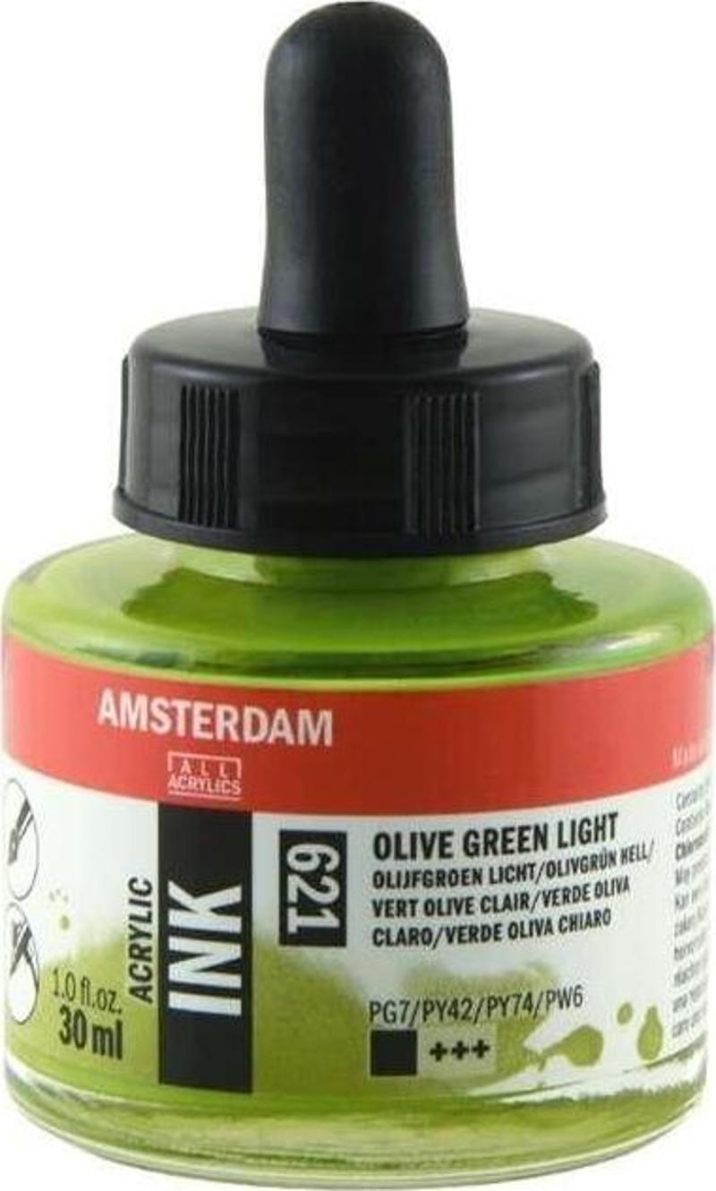 Talens Amsterdam Akrilik Mürekkep 30 ml Olive Green Light 621