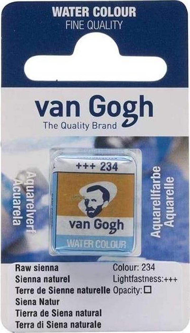 Talens Van Gogh Yarım Tablet Sulu Boya Raw Sienna 234