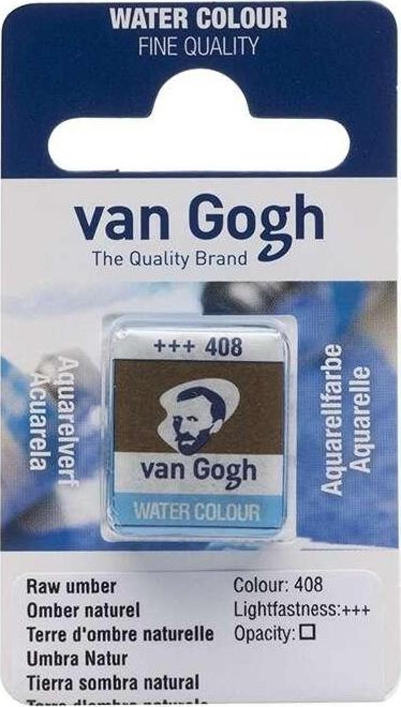 Talens Van Gogh Yarım Tablet Sulu Boya Raw Umber 408