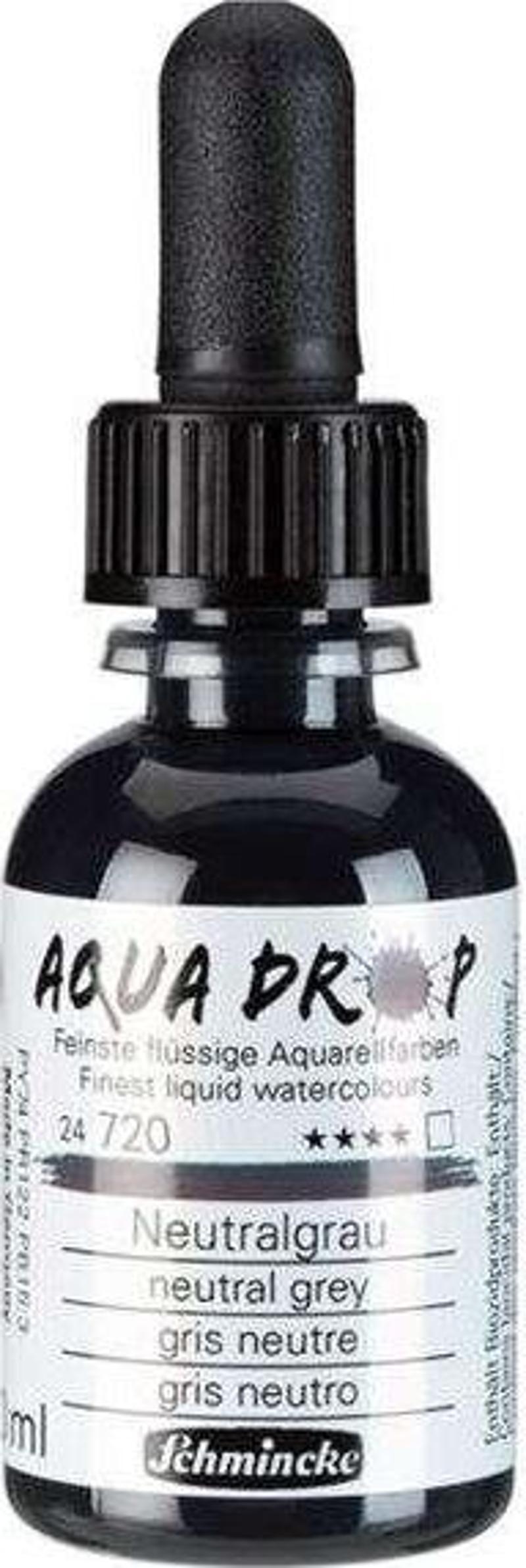 Aqua Drop Sıvı Sulu Boya 30 ml Neutral Grey