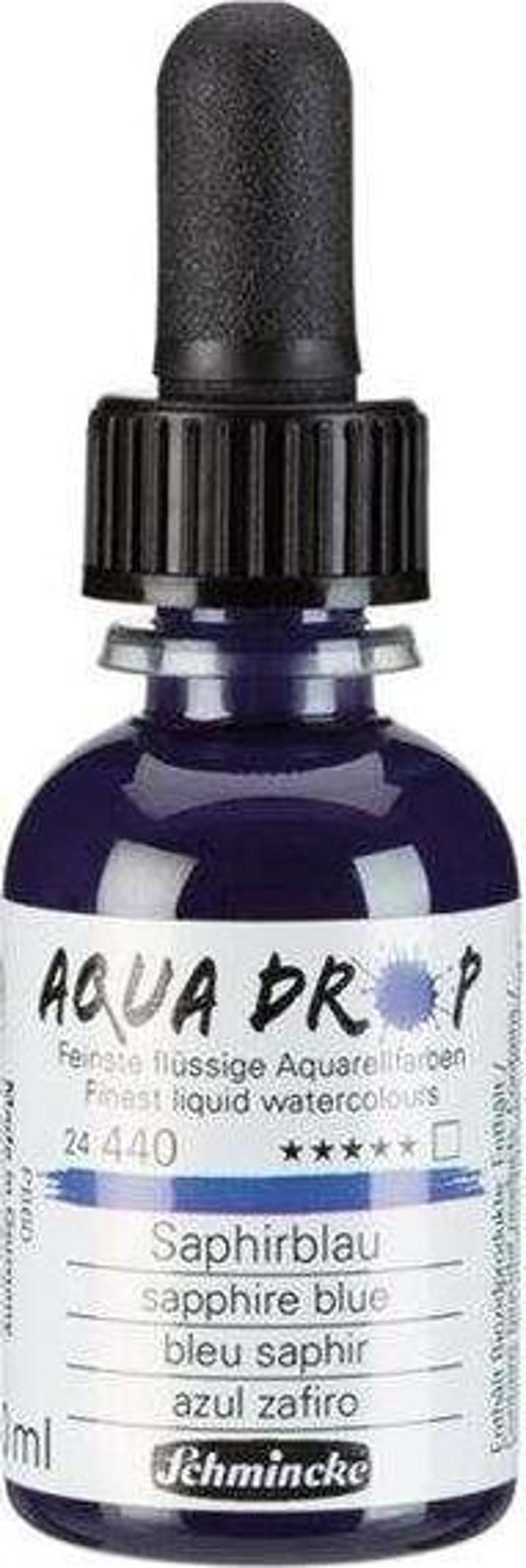 Aqua Drop Sıvı Sulu Boya 30 ml Sapphire Blue