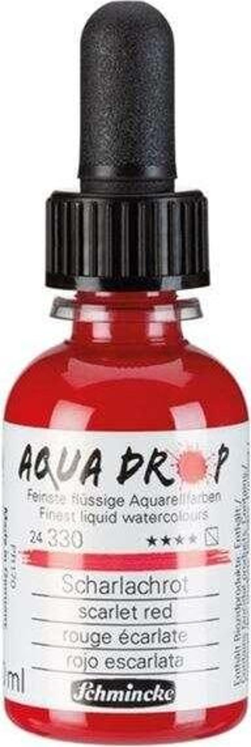 Aqua Drop Sıvı Sulu Boya 30 ml Scarlet Red