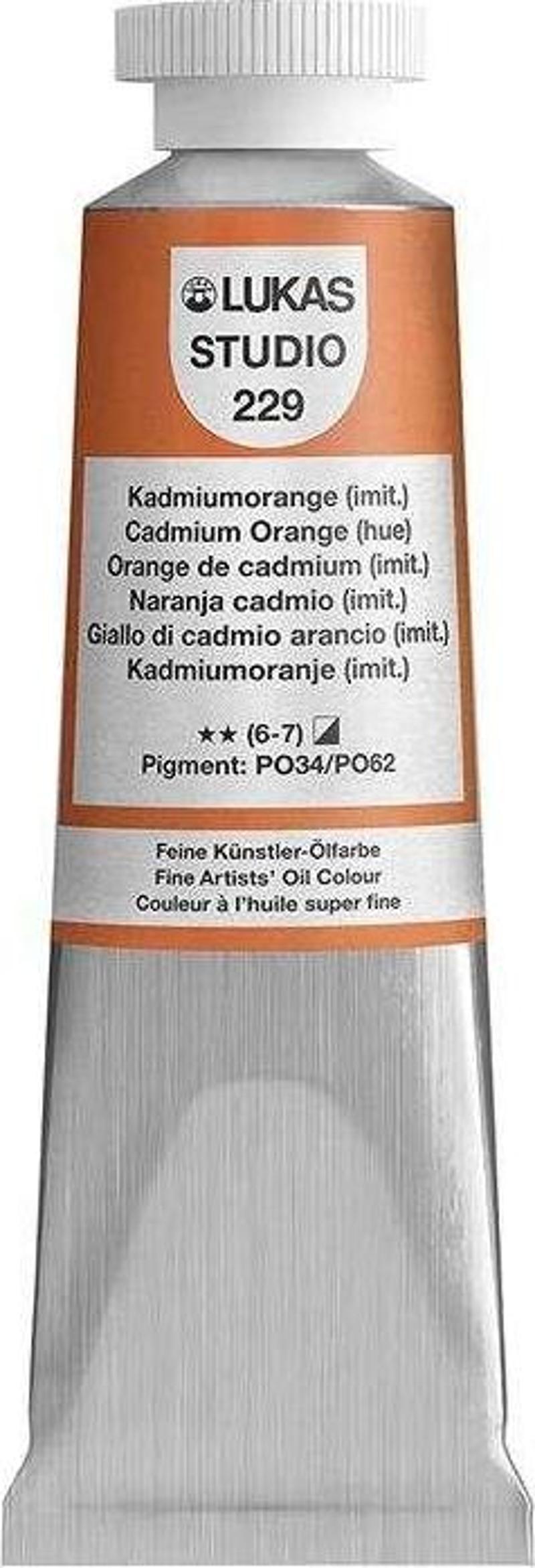 Studio Yağlı Boya 37 ml Cadmium Orange Hue 229