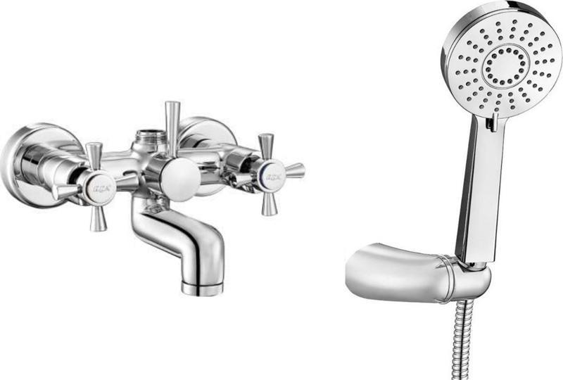 Quadrille Banyo Bataryası + Eca Fırat Mafsallı Duş Seti Banyo Üst Takımı