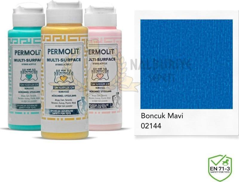 Multi Surface Akrilik Hobi Boyası BONCUK MAVİ 120 ml.