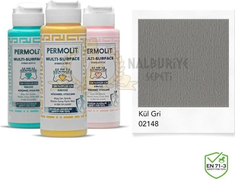 Multi Surface Akrilik Hobi Boyası KÜL GRİ 120 ml.