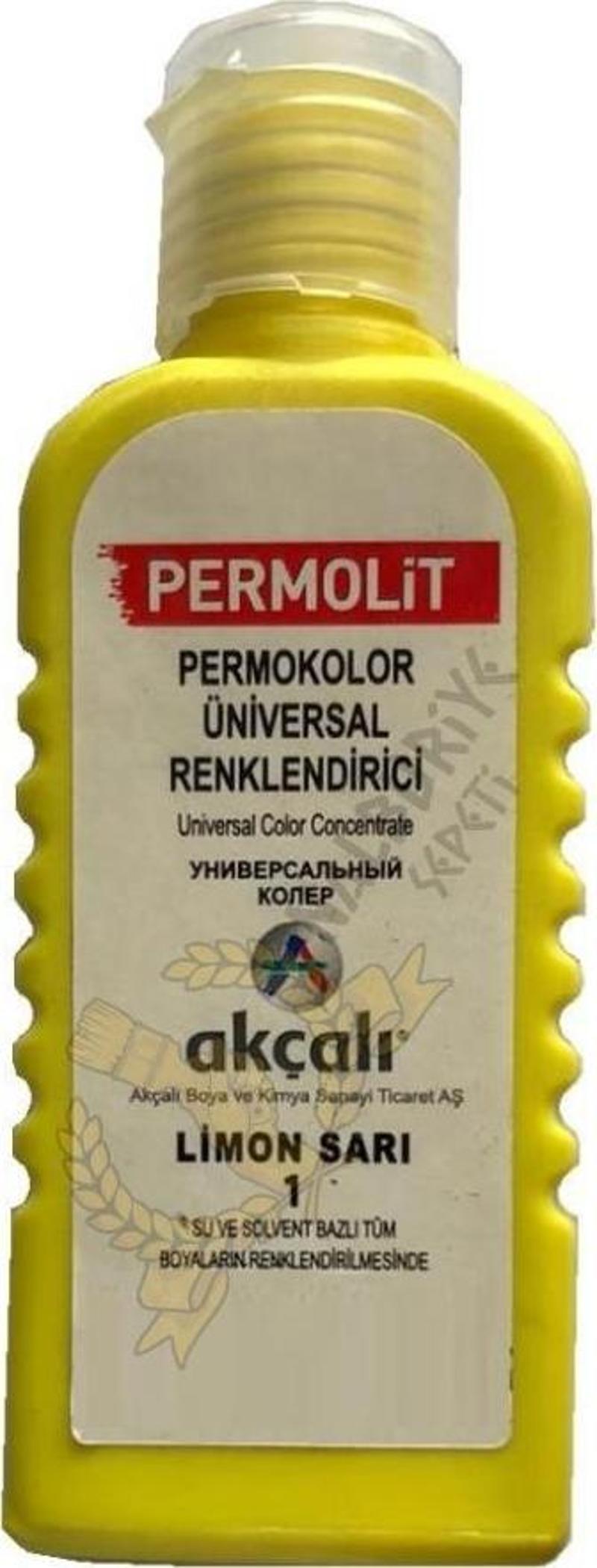 Üniversal Renklendirici Renk Tüpü LİMON SARI 50 ml.