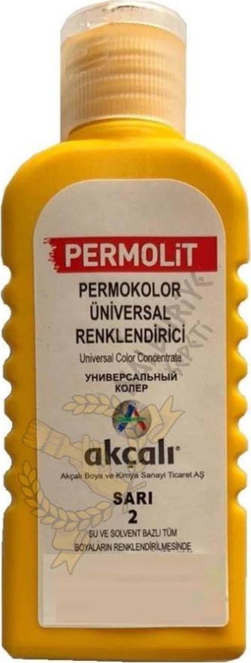 Üniversal Renklendirici Renk Tüpü SARI 50 ml.