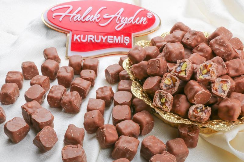 Antep Fıstıklı Çikolata Kaplı Lokum 480 Gr