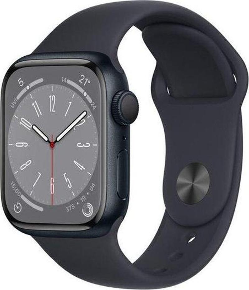 Watch Series 8 GPS 41mm Midnight Aluminium Case with Midnight Sport Band - Regular -  MNP53TU/