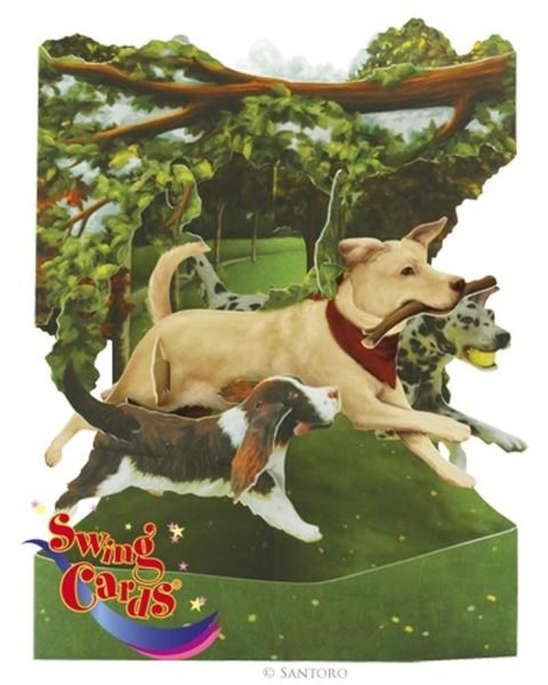 Santoro Gorjuss Santoro Gc-Swing Cards-Dogs In The Park Sc135