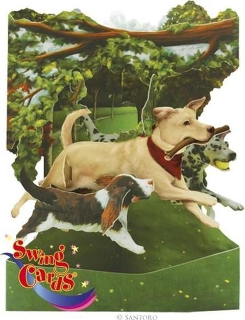 Santoro Gc-Swing Cards-Dogs In The Park Sc135