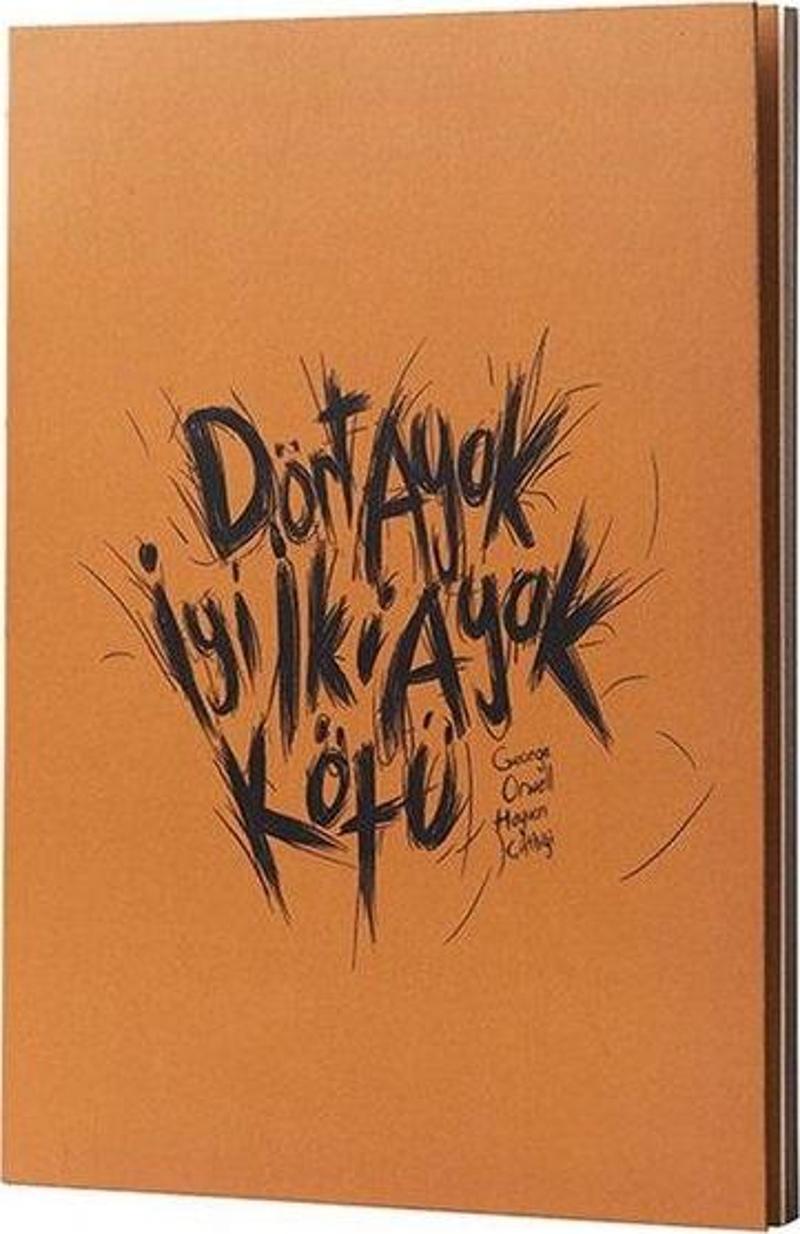 George Orwell Hayvan Çiftliği Karton Kapak Defter Sarı