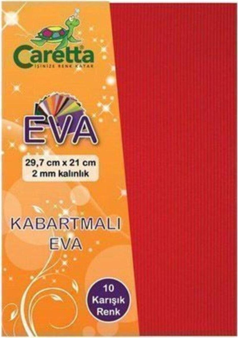 CARETT EVA A4 KARIŞIK KABARTMALI 10 LU