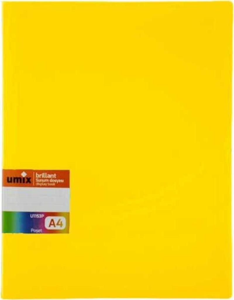 UMİX BRILLANT RENK SUNUM DOSYASI 10LU U1150P-SARI 