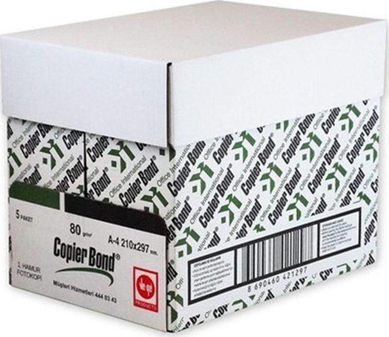  Copier Bond A4 Fotokopi Kağıdı 80g 5 paket