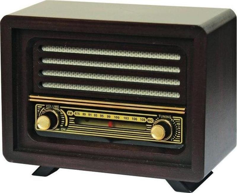 Nostaljik  Radyo  Şarjlı Pil+Adaptörlü Laleli Model