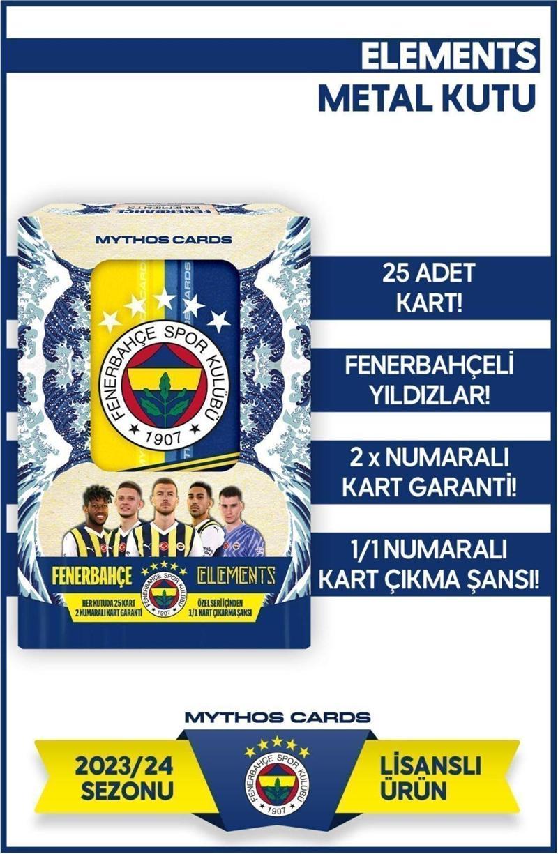 Fenerbahçe 2023-2024 Sezonu Elements Serisi - Metal Kutu Futbolcu Kartları