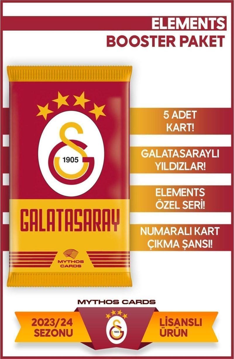 Galatasaray 2023-2024 Sezonu Elements Serisi - Booster Paket Futbolcu Kartları