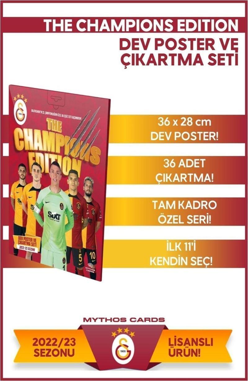 Galatasaray The Champions Edition Dev Poster Ve Çıkartma Seti