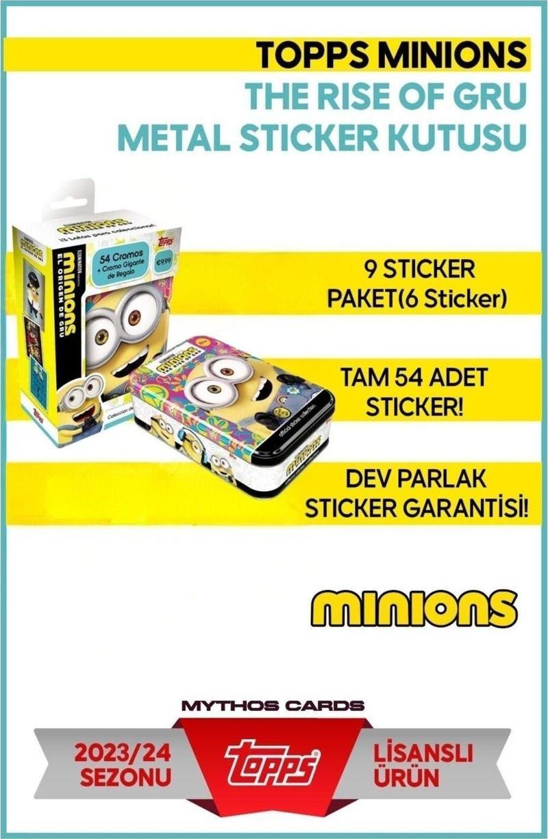 Minions 2 Gru'Nun Yükselişi - Sticker Metal Kutu - Mor