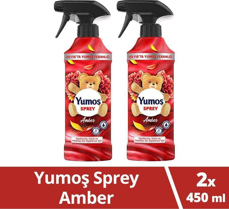 Sprey Yıkanması Zor Eşyalar Için Giysi Spreyi Amber 450 Ml X2