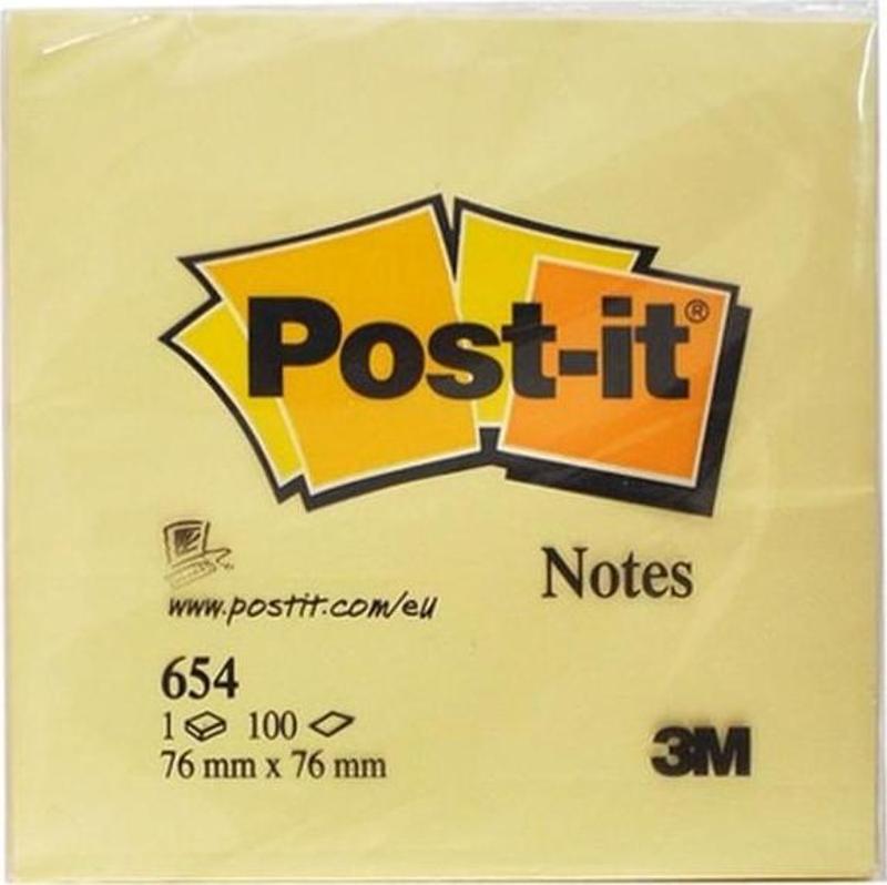 Post-It  Not Sari 100 Yaprak 76X76Mm 654