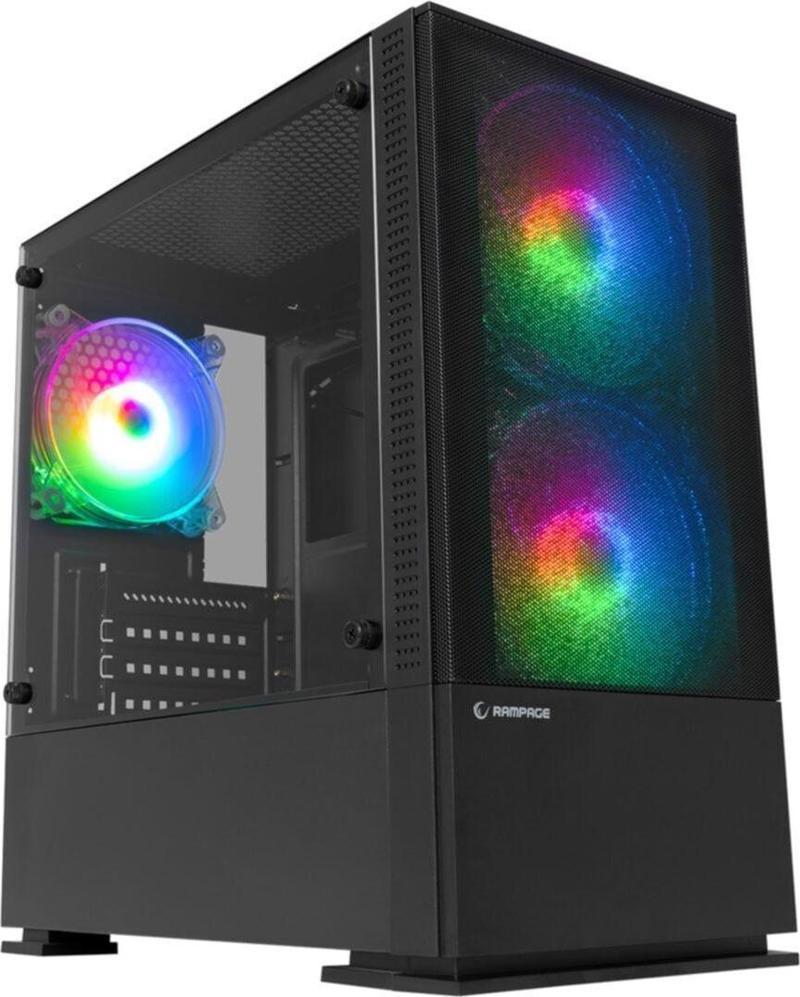 Prıvate 2X140Mm + 1X120Mm Rainbow Tempered Cam Gaming Case Oyuncu Kasa