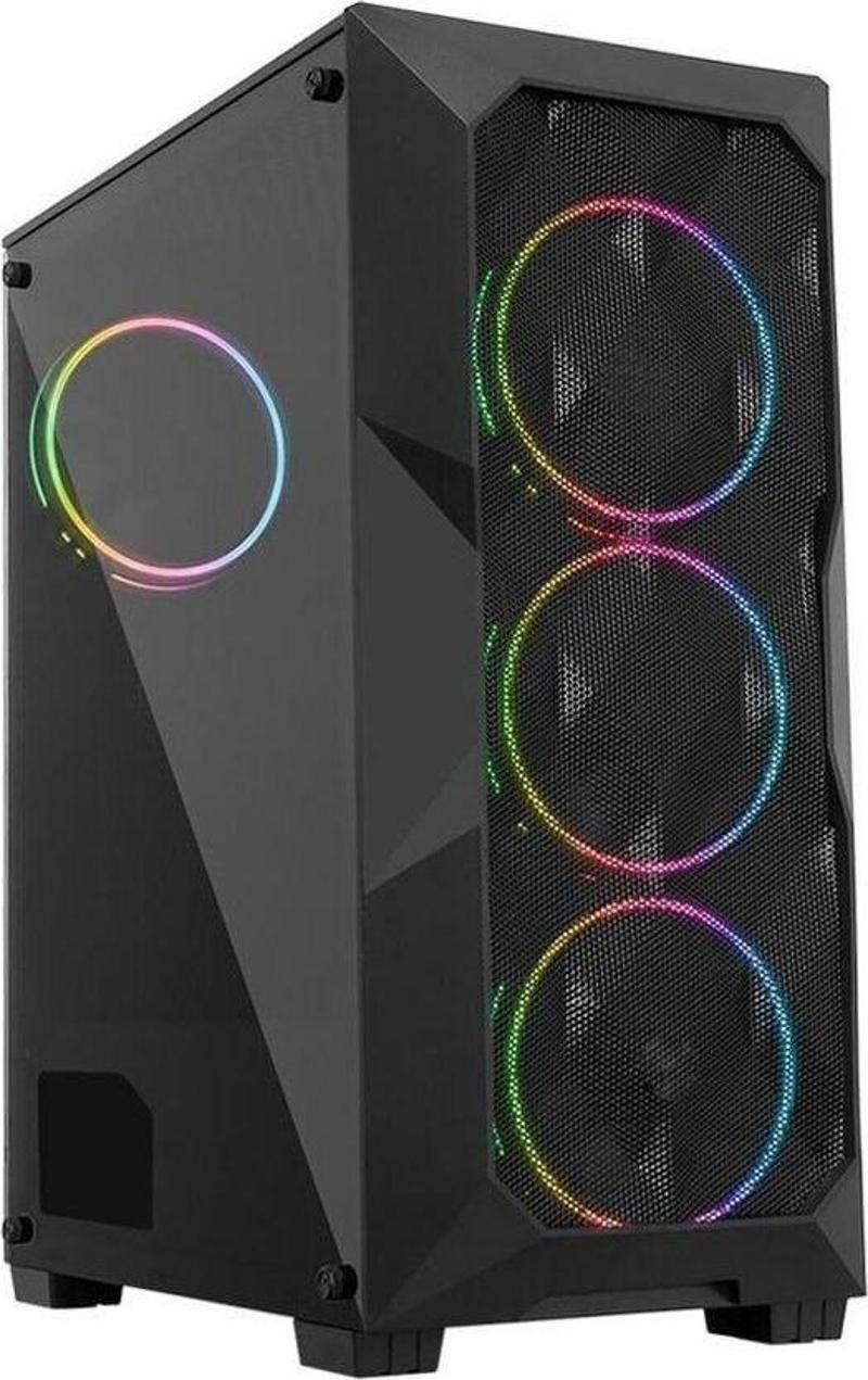 Gf-8010 Cold 6X120Mm Rainbow Fanlı Oyuncu Bilgisayar Kasası