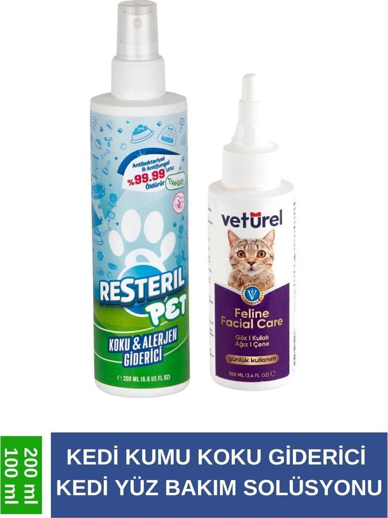 Gözyaşı Lekesi Kedi Aknesi Kedi Kumu Koku Giderici Kedi Kumu Kokusu PET 200ml - Kedi Yüz Bakım 