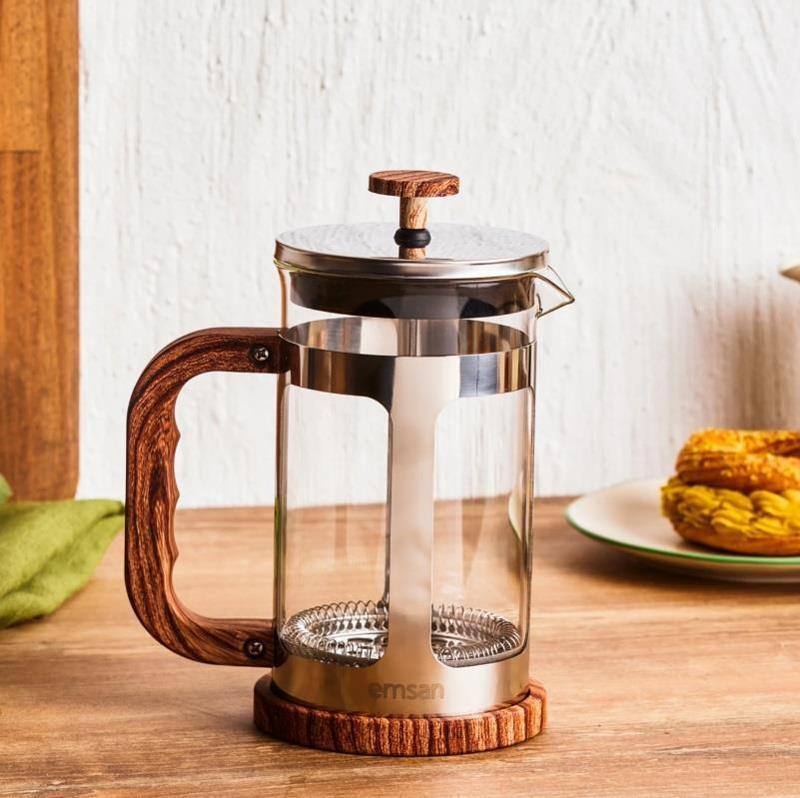 Naturel Çelik French Press