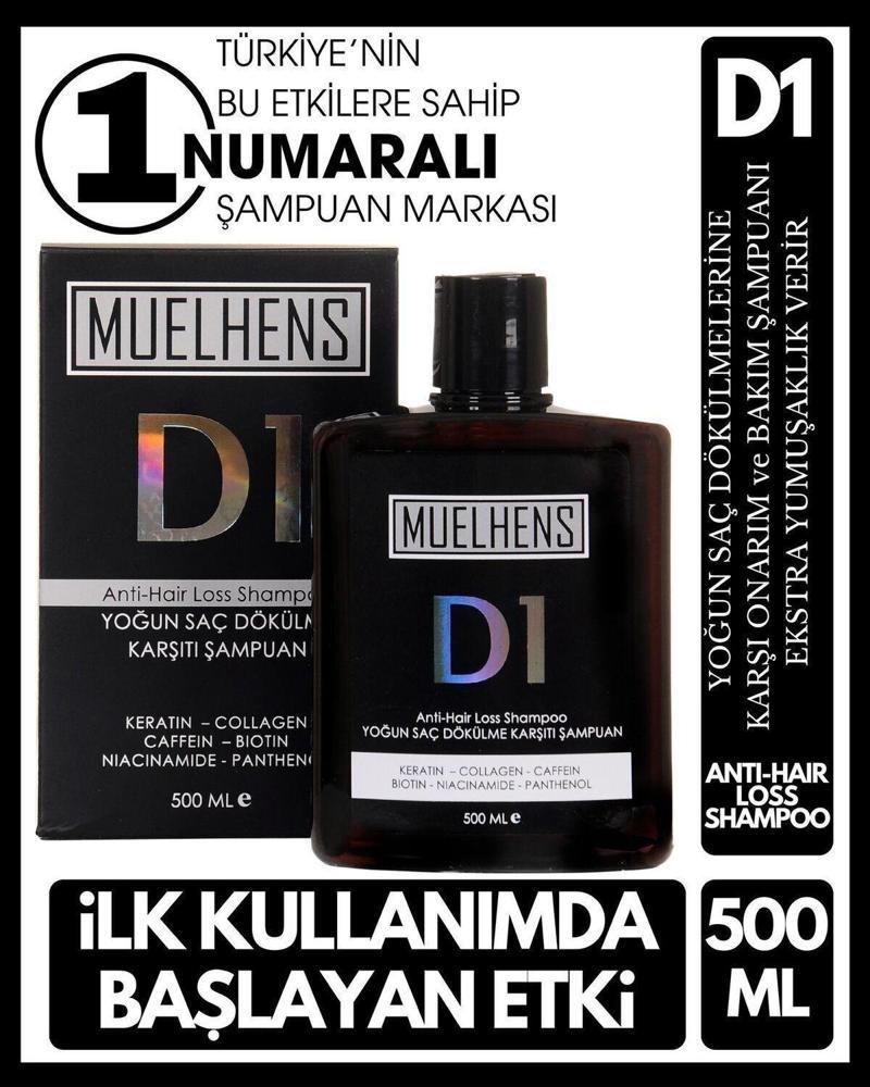 D1 Anti Hair Loss Shampoo Yoğun Saç Dökülme Karşıtı Özel Bakım Şampuanı 500 Ml