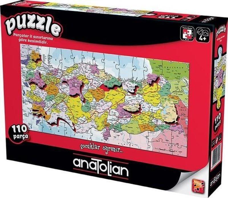 7401 Türkiye İlleri Haritası 110 Parça Puzzle