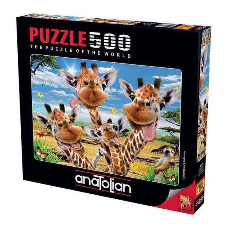 Anatolian Anatolian 3617 Zürafa Selfisi 500 Parça Puzzle