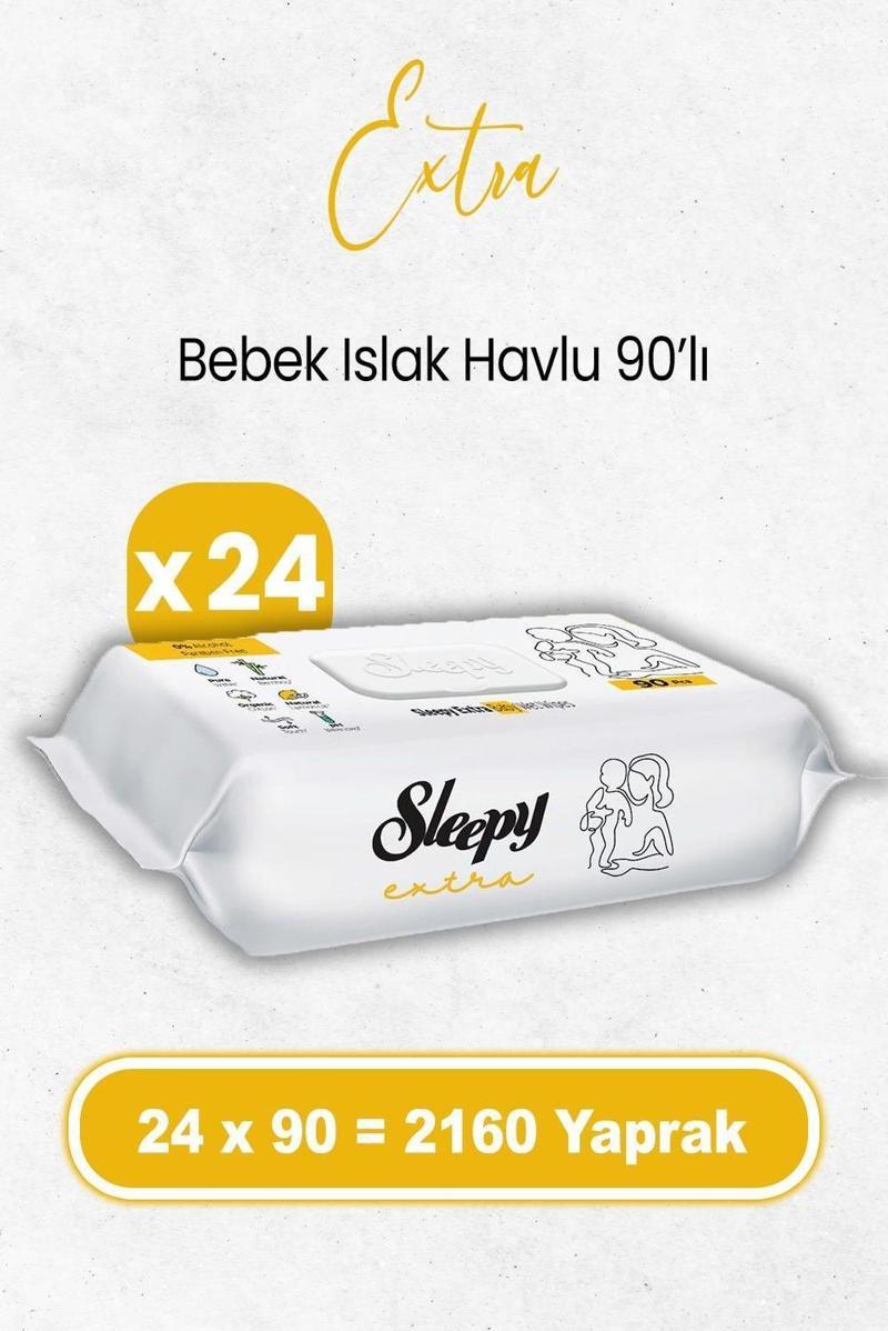 Extra Islak Bebek Havlusu 90 x 24 Adet (2160 Yaprak)