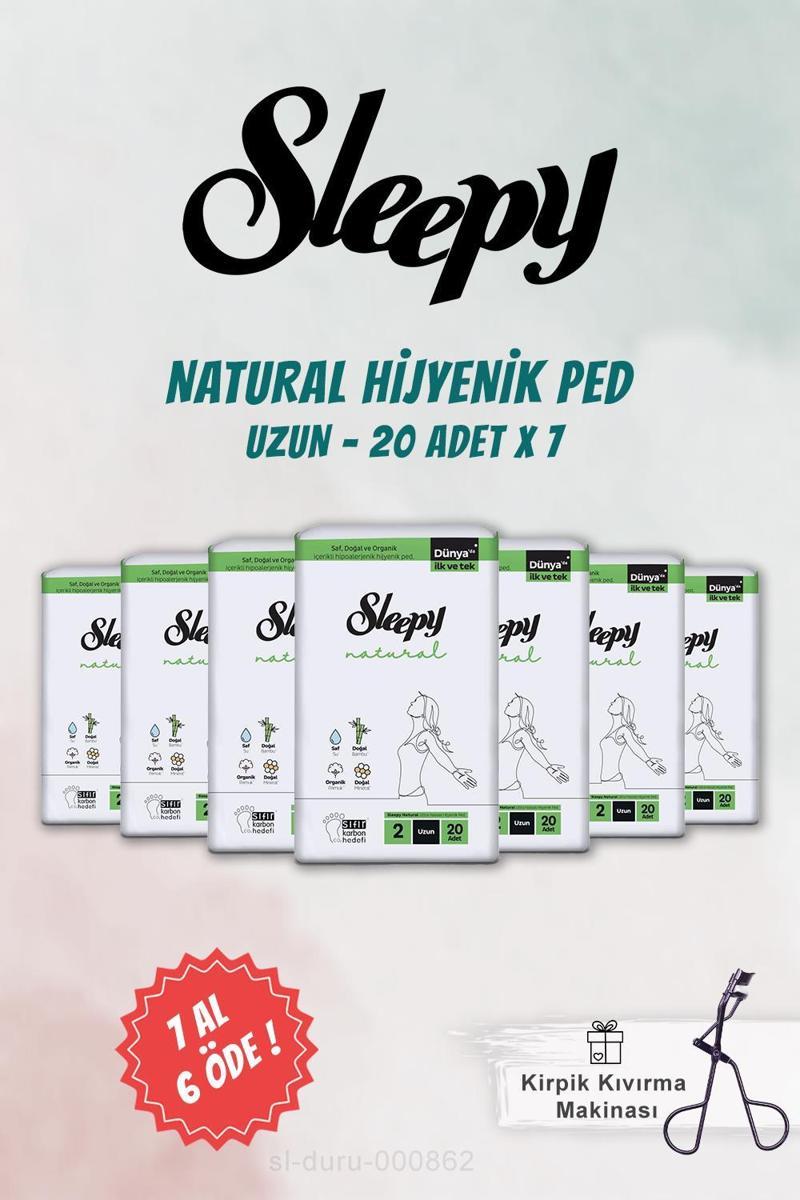 Natural Uzun Hijyenik Ped 20 Adet ve Kirpik Kıvırıcı
