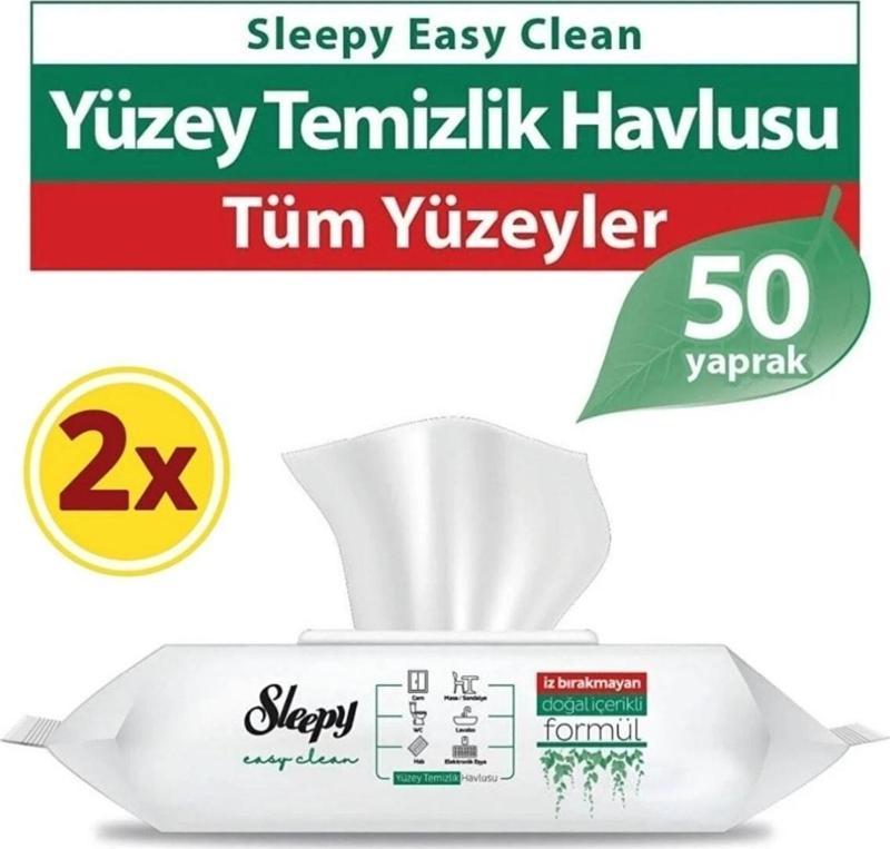Easy Clean Yüzey Temizlik Havlusu 50' li x 2