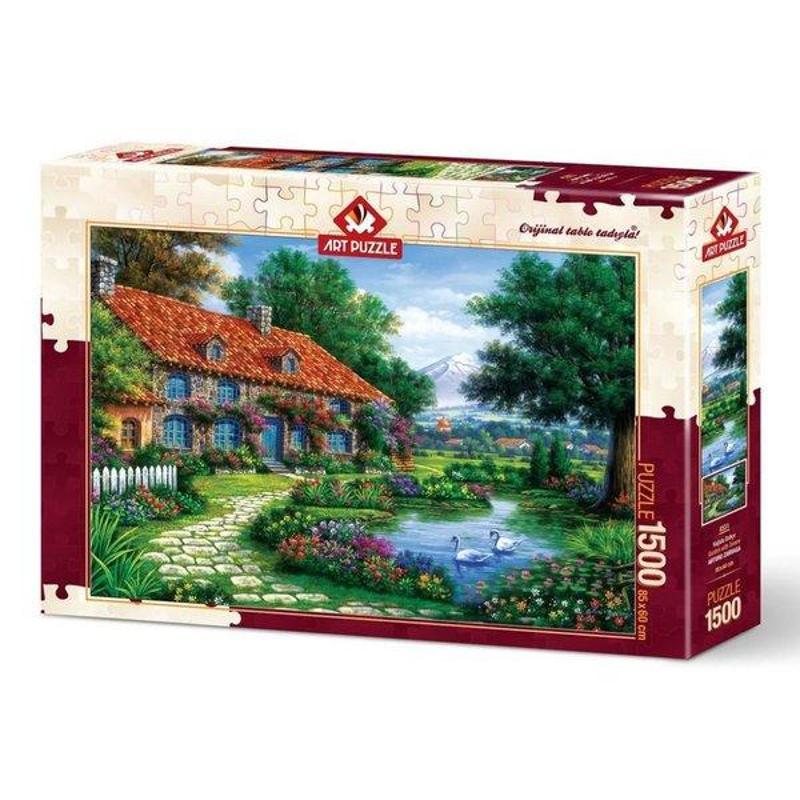 Art Puzzle Art Puzzle 4551 Kuğulu Bahçe 1500 Parça Puzzle