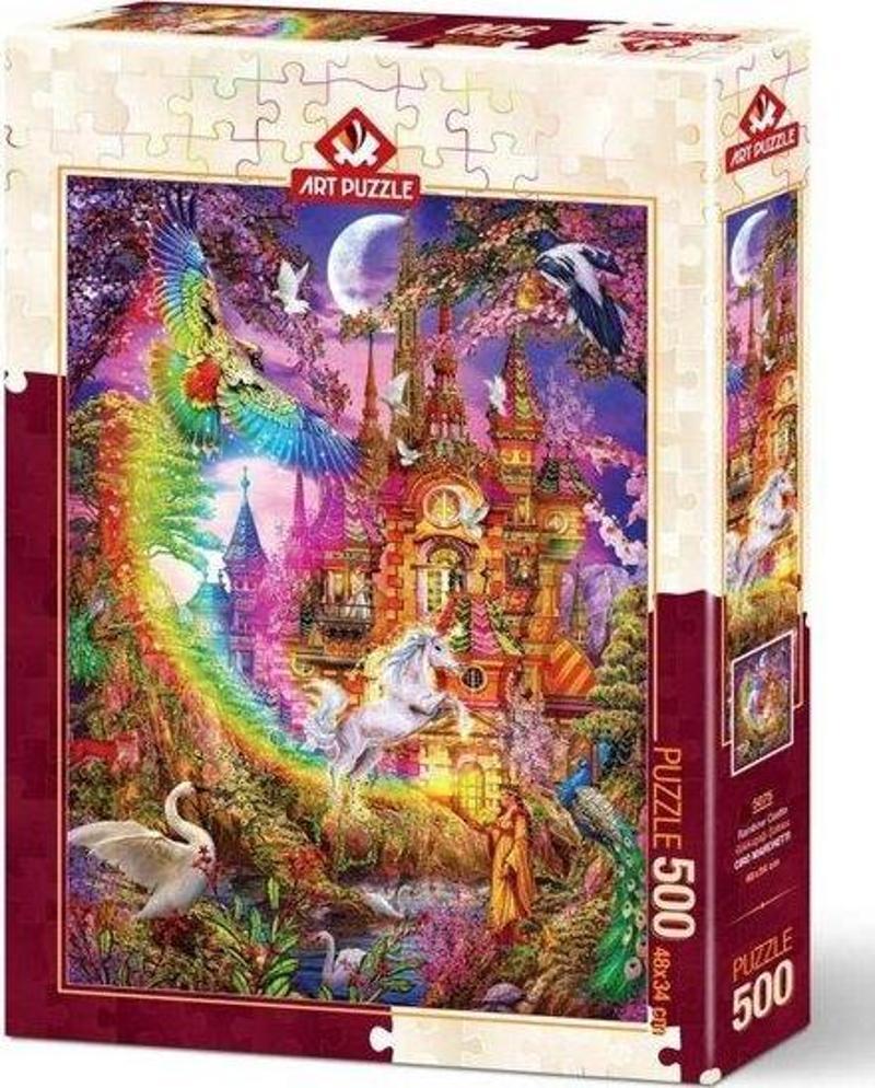 5075 Gökkuşağı Şatosu 500 Parça Puzzle