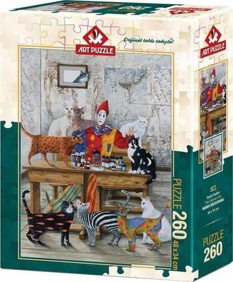 4271 Renkli Kediler 260 Parça Puzzle