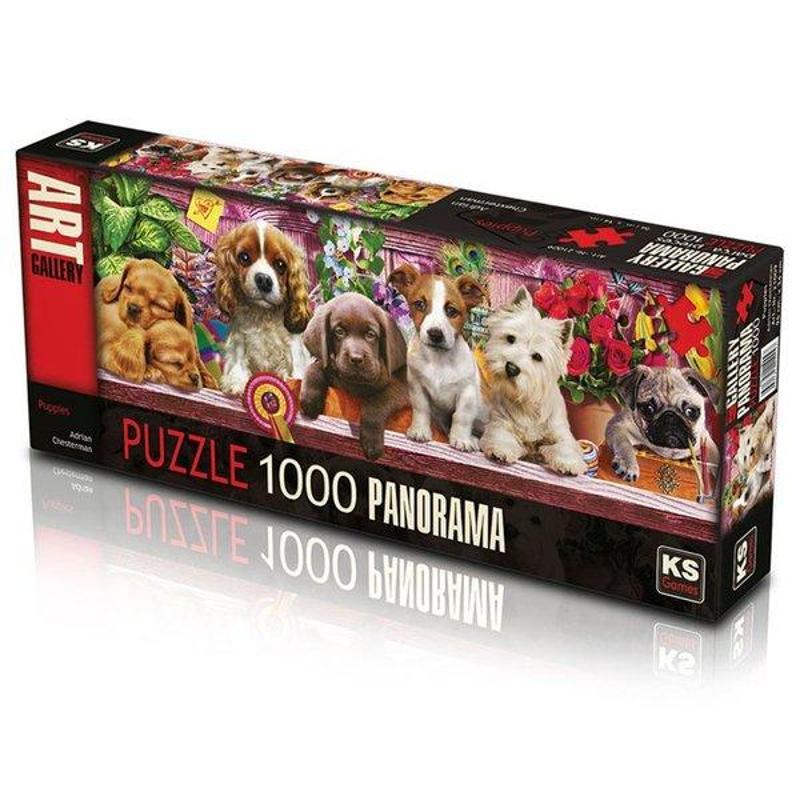 Ks Games Ks Games Panoramik Puppies 1000 Parça Panorama Puzzle 21009