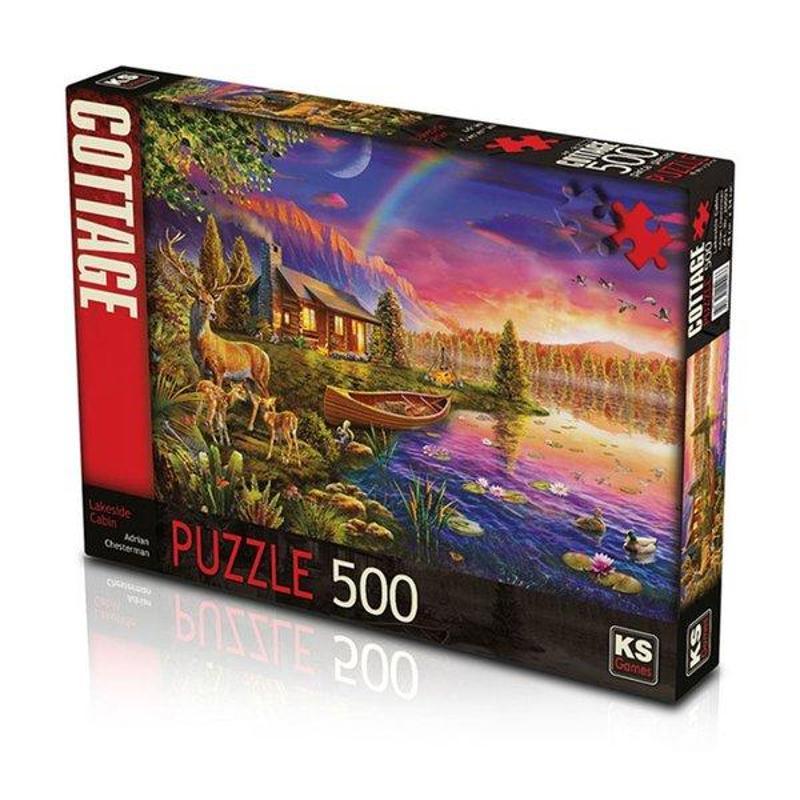 Ks Games Ks Games Lakeside Cabin 500 Parça Puzzle 20003