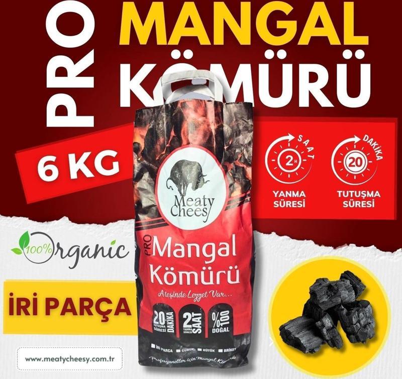 Prime Bio Karbon Mangal & Barbekü Kömürü (İri Parça) - 6 kg